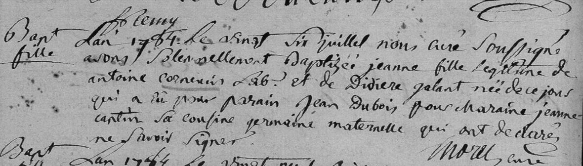 Naissance Jeanne Cornevin 26 juillet 1784.jpg